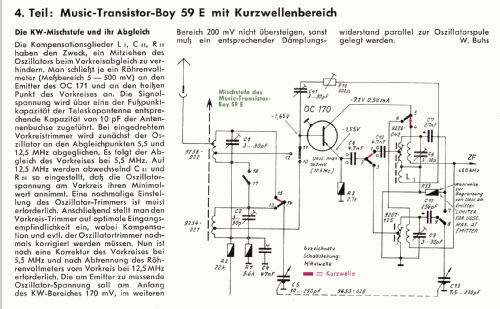 Music-Transistor-Boy 59E; Grundig Radio- (ID = 59681) Radio