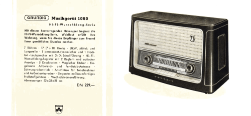 Musikgerät 1060; Grundig Radio- (ID = 2085453) Radio