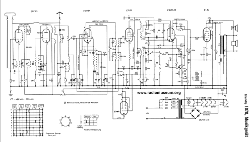 Musikgerät 1070; Grundig Radio- (ID = 62027) Radio