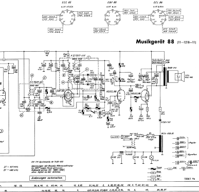 Musikgerät Type 88; Grundig Radio- (ID = 33951) Radio