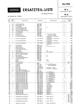 Musikgerät 97b; Grundig Radio- (ID = 2992830) Radio