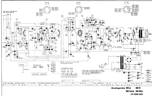 Musikgerät 98K; Grundig Radio- (ID = 70856) Radio