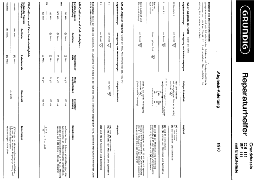 Musikgerät RF111 Ch= CS111; Grundig Radio- (ID = 71148) Radio