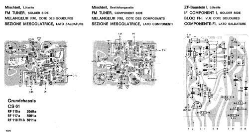 Musikgerät RF115a Ch= CS61; Grundig Radio- (ID = 652858) Radio