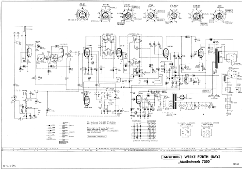 Musikschrank 7050; Grundig Radio- (ID = 1388566) Radio