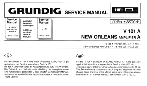 New Orleans V-101A; Grundig Radio- (ID = 814539) Ampl/Mixer