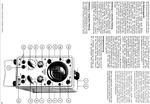 Oszillograph G4 6061; Grundig Radio- (ID = 1159371) Equipment