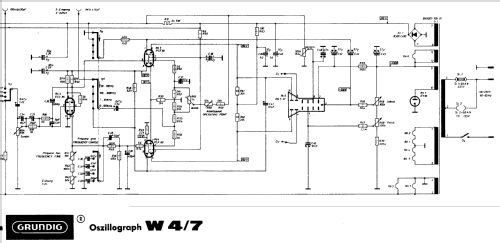 Oszillograph W4/7; Grundig Radio- (ID = 72439) Equipment