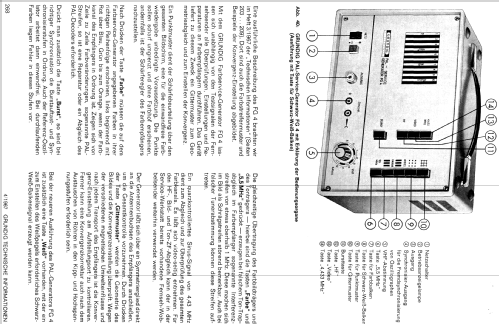 PAL-Servicegenerator FG4; Grundig Radio- (ID = 331396) Equipment