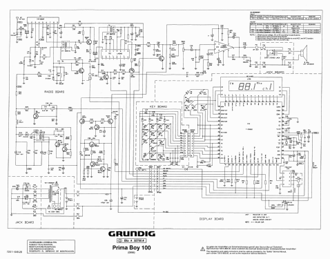 Prima Boy 100; Grundig Radio- (ID = 2449318) Radio