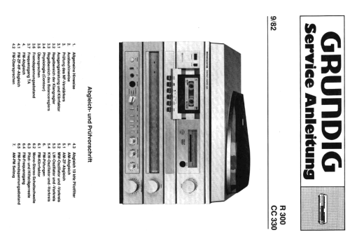 R300; Grundig Radio- (ID = 1649398) Radio