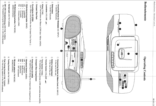 Radiorekorder mit CD RR-600CD; Grundig Radio- (ID = 790422) Radio