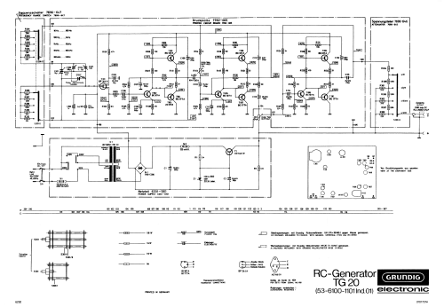 RC-Generator TG20; Grundig Radio- (ID = 1251358) Equipment