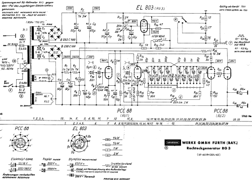 Rechteckgenerator RG3 ; Grundig Radio- (ID = 1617995) Equipment