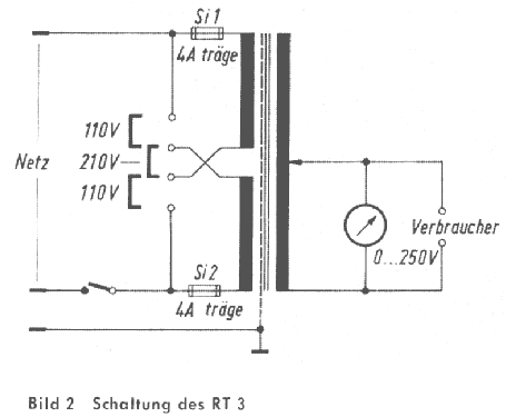 Regel-Trenn-Transformator RT3; Grundig Radio- (ID = 360482) Equipment