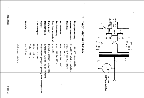 Regel-Trenn-Transformator RT5; Grundig Radio- (ID = 284725) Equipment