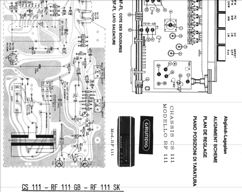 RF111 GB Ch= CS111 GB; Grundig Radio- (ID = 1593722) Radio