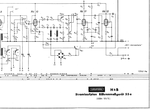 Röhrenmessgerät 55A; Grundig Radio- (ID = 117670) Equipment