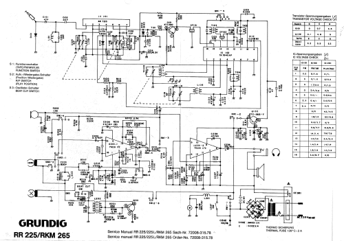 RR225; Grundig Radio- (ID = 641246) Radio