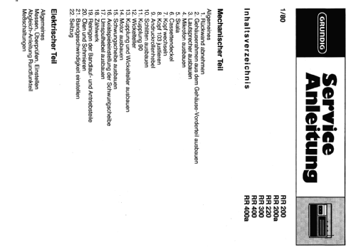 RR400a; Grundig Radio- (ID = 2471065) Radio