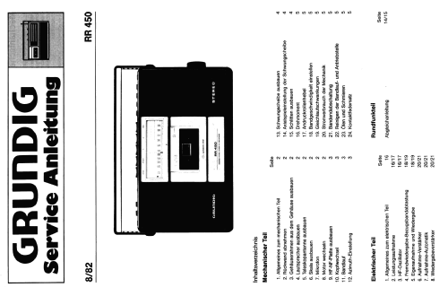 RR450; Grundig Radio- (ID = 1446762) Radio