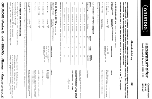 RTV500 Ch= RC400; Grundig Radio- (ID = 411470) Radio