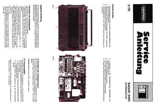 Satellit 3400 Professional; Grundig Radio- (ID = 69415) Radio