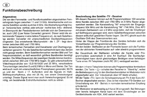 Satellit-TV-Receiver STR 10 ; Grundig Radio- (ID = 2444170) DIG/SAT