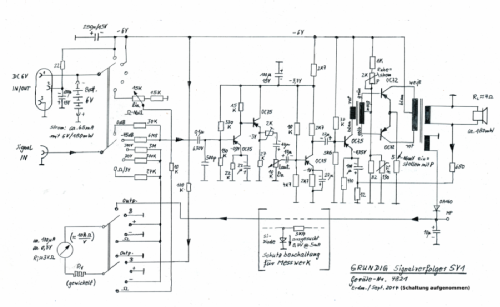 Signalverfolger SV1; Grundig Radio- (ID = 1711400) Equipment