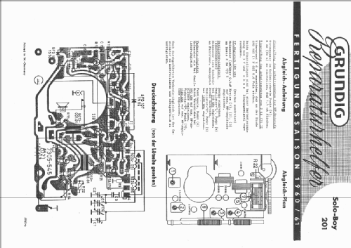 Solo-Boy 201; Grundig Radio- (ID = 1528913) Radio