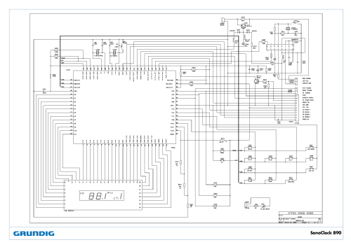 Sono-Clock 890; Grundig Radio- (ID = 2752851) Radio