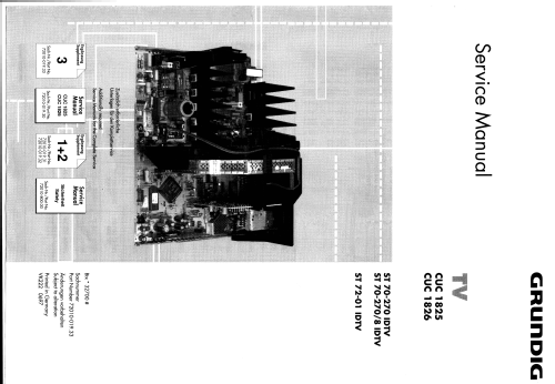 ST72-01 IDTV Ch= CUC1826; Grundig Radio- (ID = 1636099) Television