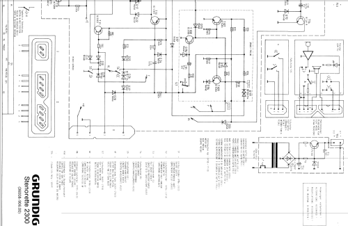 Stenorette 2300; Grundig Radio- (ID = 426513) Enrég.-R