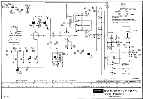 Stereo-Automatic-Decoder V ; Grundig Radio- (ID = 349573) mod-past25