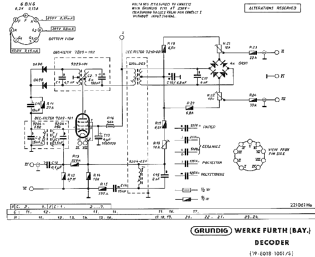 Stereo-Decoder ; Grundig Radio- (ID = 458508) mod-past25