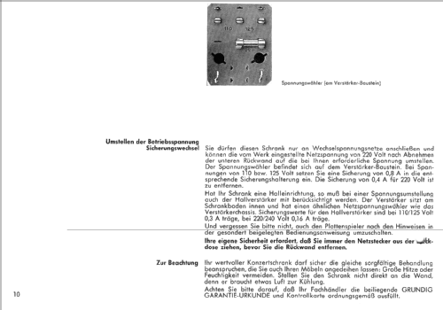 Stereo-Konzertschrank MS40; Grundig Radio- (ID = 58240) Radio