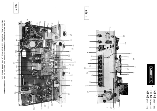 Stereo-Rundfunkempfangsteil HF45; Grundig Radio- (ID = 1924175) Radio