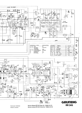 Stereo Sound RR 345; Grundig Radio- (ID = 2771415) Radio