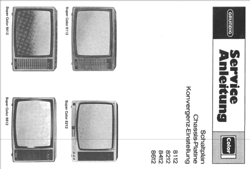 Super Color 8112; Grundig Radio- (ID = 2108111) Televisore