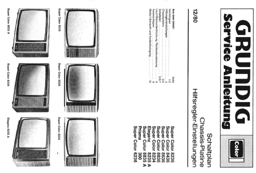 Super Color 8835A; Grundig Radio- (ID = 2089122) Television