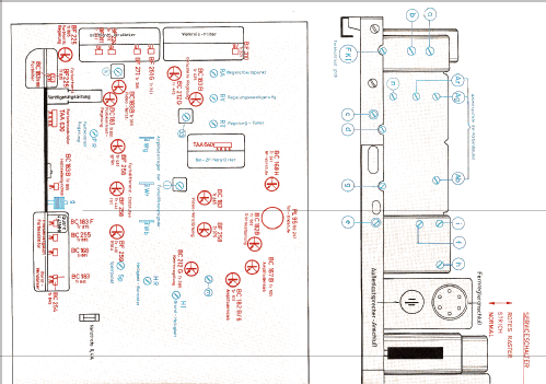 T1110 Color; Grundig Radio- (ID = 614595) Television