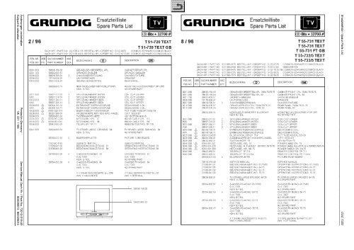 T51-720 text Ch= CUC 7303; Grundig Radio- (ID = 1663651) Fernseh-E