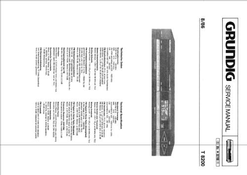 T8200; Grundig Radio- (ID = 670159) Radio