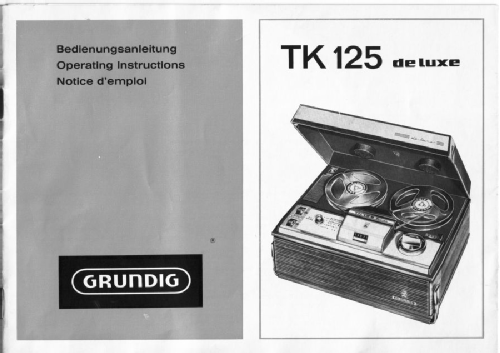 TK125 de Luxe; Grundig Radio- (ID = 1648118) R-Player