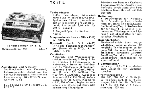 TK17L ; Grundig Radio- (ID = 1345118) R-Player