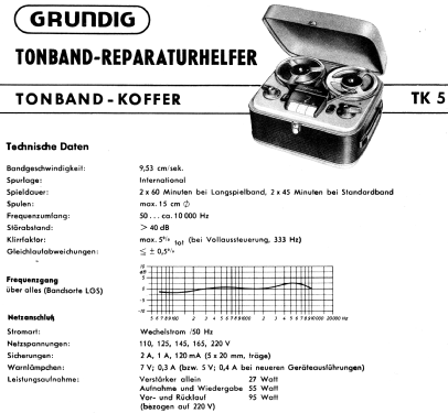 TK-5; Grundig Radio- (ID = 348378) Ton-Bild