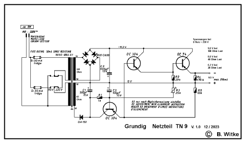 TN9; Grundig Radio- (ID = 2982381) Power-S