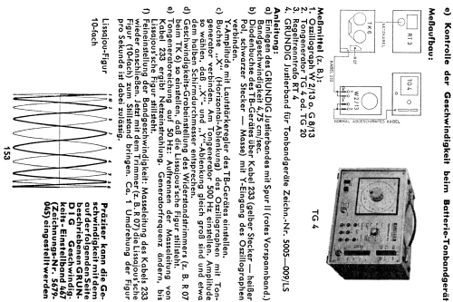 Tongenerator TG4; Grundig Radio- (ID = 1796567) Equipment