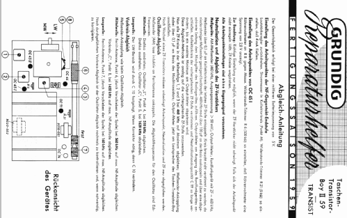 Transist T-6; Grundig Radio- (ID = 917600) Radio