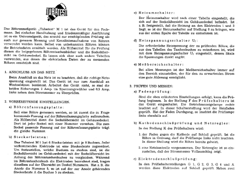Tubatest M1; Grundig Radio- (ID = 370364) Ausrüstung